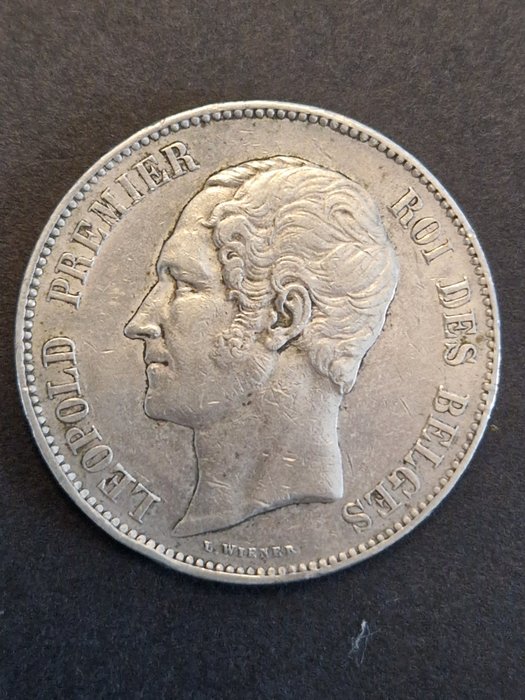 Belgien. Leopold I (1831-1865). 5 Francs 1851 punt boven datum  (Ingen mindstepris)