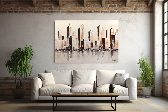 Monika Spiewak - Metropolis  - XXL -  on Frame - Ready to Hang