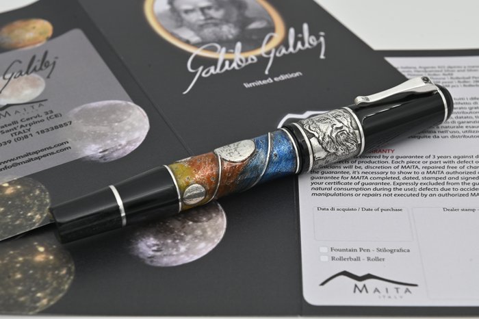 Maita - Galileo Galilei - Edizione Limitata a 388 esemplari | Resina Italiana  Argento - Fyldepen