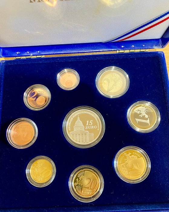 Frankrig. Proof Set 2007 (incl. 15 euro argent)  (Ingen mindstepris)