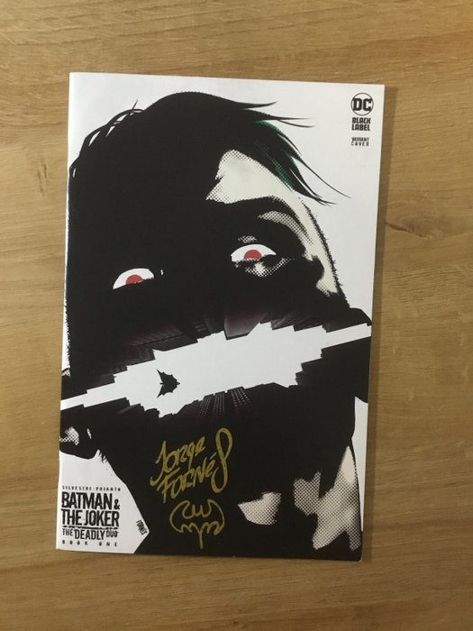 Batman 1 - BATMAN  THE JOKER, The Deadly Duo, Book One -  signed by Jorge Fornes - 1 Signed comic - Begrænset udgave - 2023