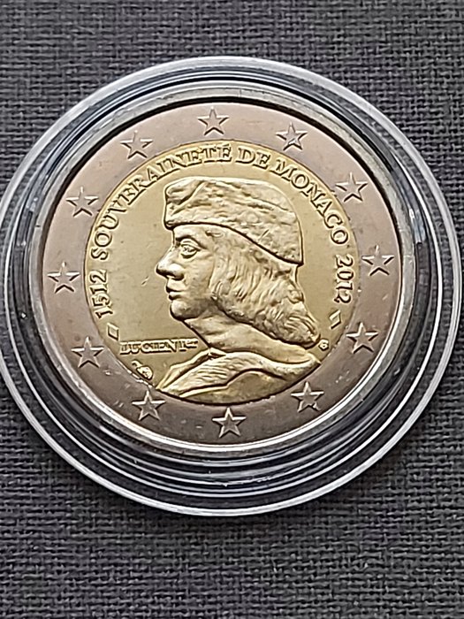 Monaco. 2 Euro 2012 "Lucien Ier"  (Ingen mindstepris)