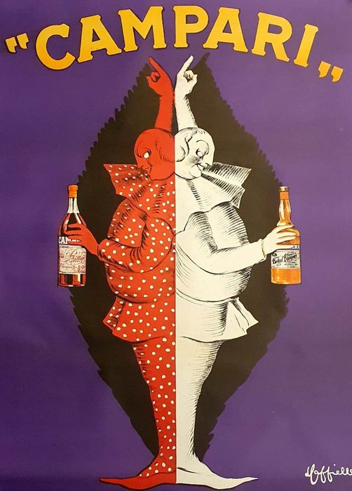 Leonetto Cappiello - "Campari" - Manifesto anni '50 in grande formato