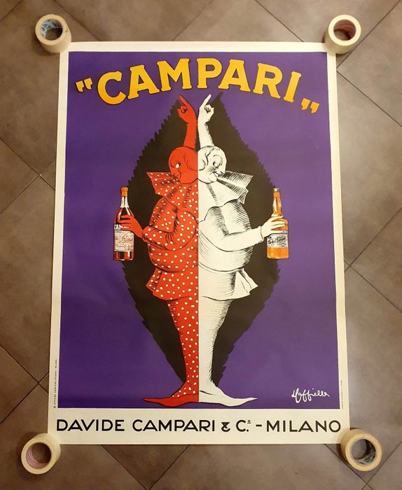 Leonetto Cappiello - "Campari" - Manifesto anni '50 in grande formato