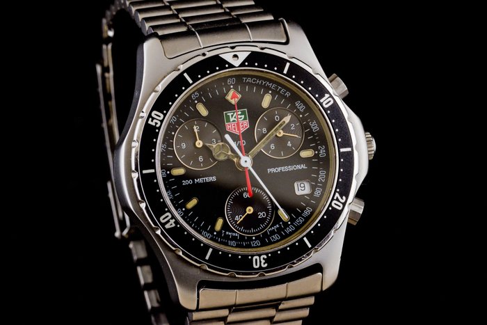 TAG Heuer - Professional 200m Chronograph Quartz - Ingen mindstepris - CE1112 - Mænd - 1990-1999