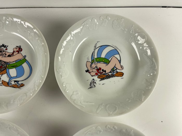 Asterix - 4 Service: 4 suppetallerkener (diameter 19 cm) - Apilco - 1998