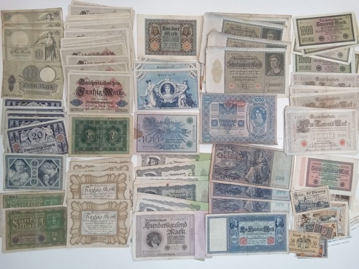 Tyskland - 110 banknotes - various dates  (Ingen mindstepris)