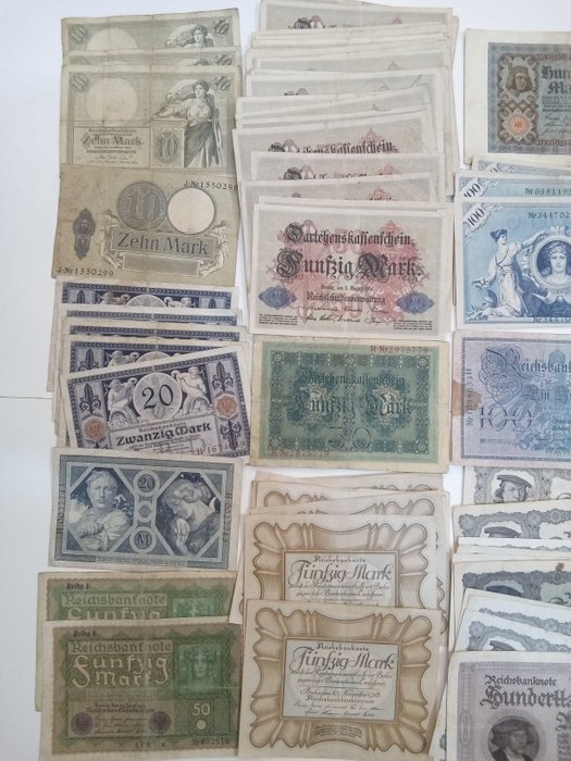 Tyskland - 110 banknotes - various dates  (Ingen mindstepris)