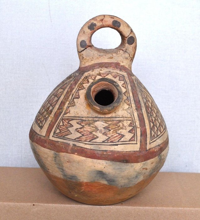 GARGOULETTE AVOUKAL BERBER KABYLE i TERRACOTTA begyndelsen af det 20. århundrede - Marokko /