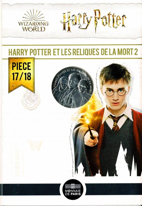 Harry Potter, France. 10 Euro 2021 "Harry Potter and the Deathly Hallows" - Monnais De Paris