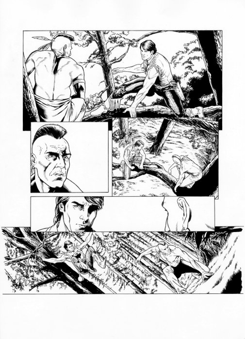 Trono, Walter - 1 Original page - Zagor+ #3 - Il Mostro del Pleniluno - 2022