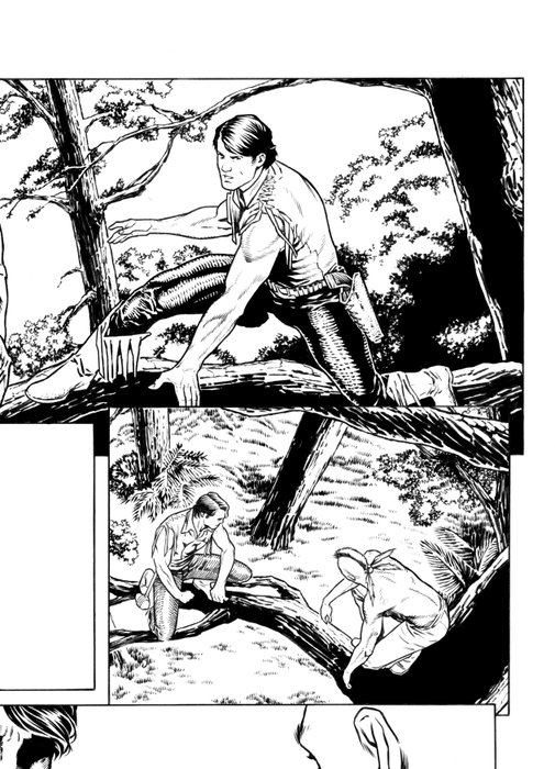 Trono, Walter - 1 Original page - Zagor+ #3 - Il Mostro del Pleniluno - 2022