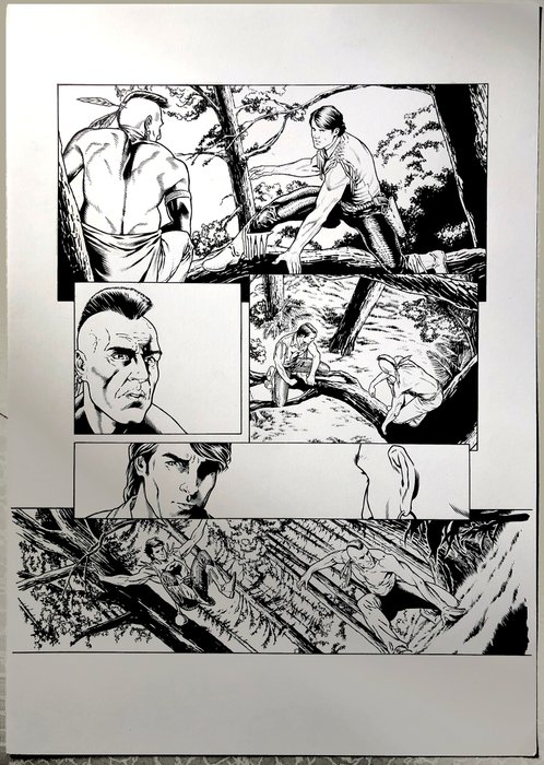 Trono, Walter - 1 Original page - Zagor+ #3 - Il Mostro del Pleniluno - 2022