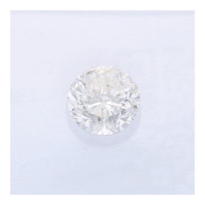 Ingen mindstepris - 1 pcs Diamant  (Natur)  - 052 ct - Rund - I - I1 - International Gemological Institute (IGI)