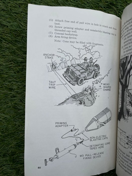 United States of America - US Army Manual ''Boobytraps'' - Vietcong - Airborne - Ranger - Explosives - Traps - Mines - 1965