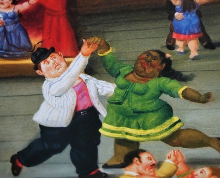 Fernando Botero (after) - Fiesta con Baile - Print Big Size