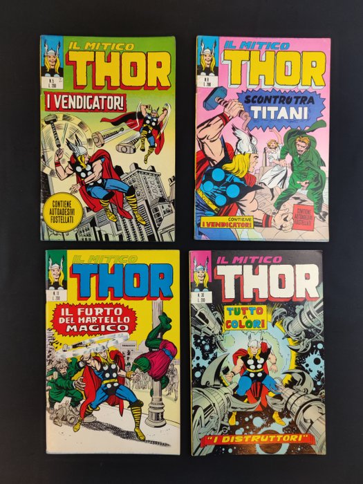 Il Mitico Thor - I Vendicatori e Altri - 13 Comic - Første udgave - 1971/1976