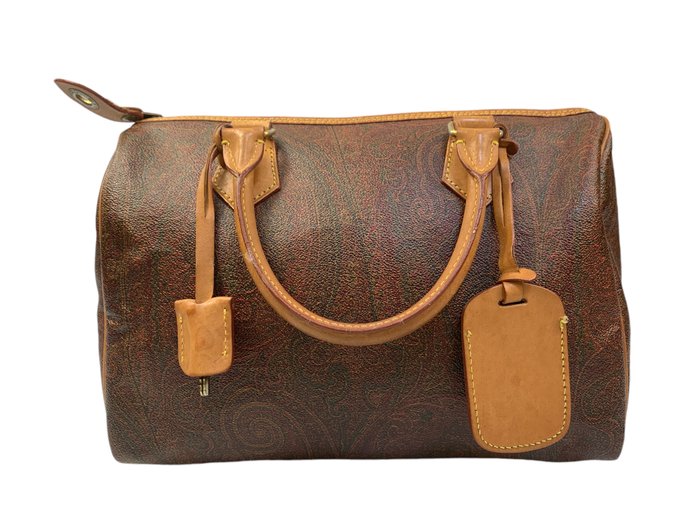 Etro - Paisley Leather Boston - Håndtaske