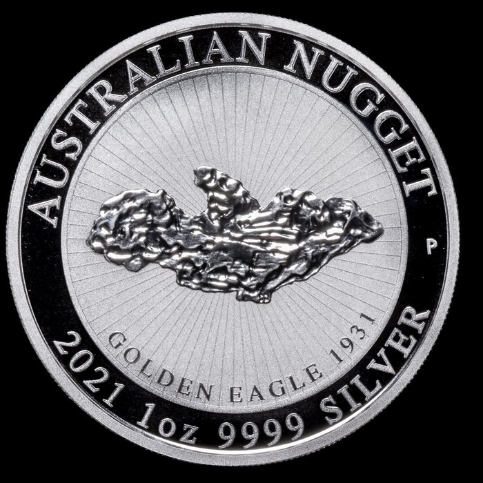 Australien. 1 Dollar 2021 Australian Nugget, 1 Oz (.999)  (Ingen mindstepris)