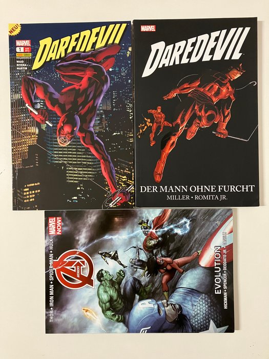 Marvel Comics Marvel Comics - Lotto di 14 Fumetti Supereroi Marvel Comics Panini in lingua Tedesca Daredevil Iron Man - 14 Comic - Første udgave