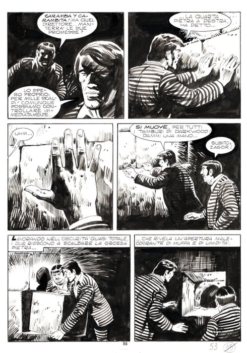 Donatelli, Franco - 5 Original page - Zagor #208 - "gli aguzzini" - 1982