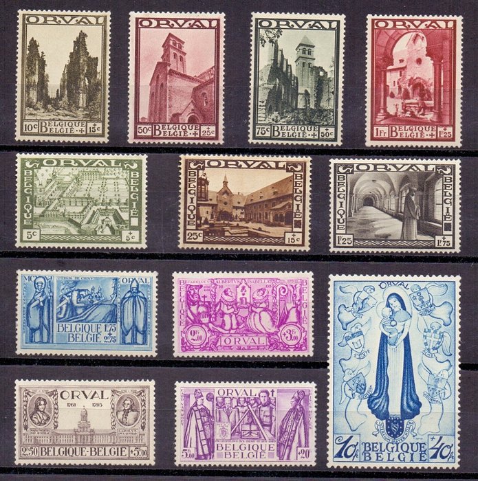 Belgien 1933 - Grand Orval - OBP 363/74