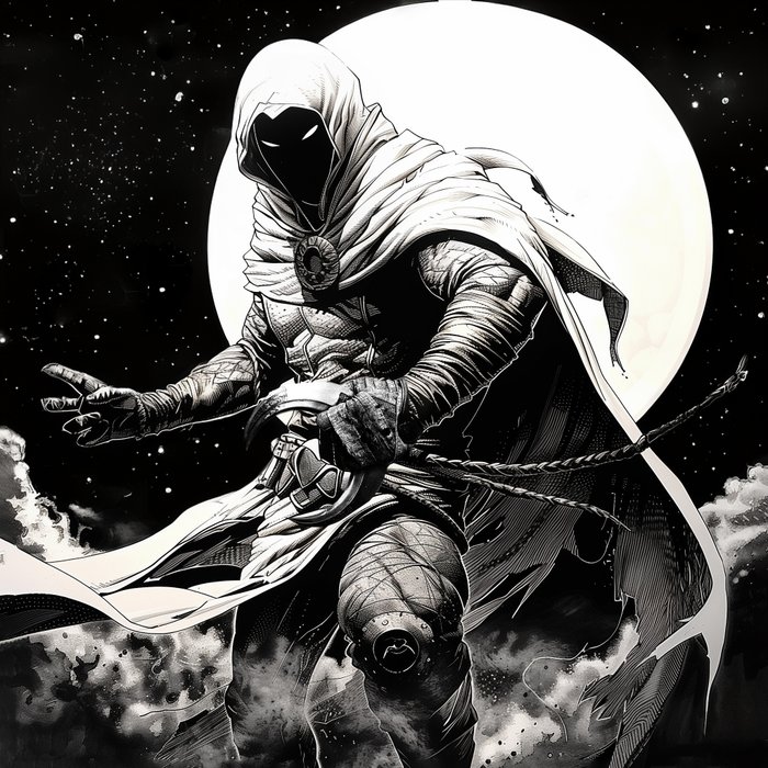 Henshin (Marco Celante) - 1 Giclée - Moon Knight - Marvel Tribute - Moon Knight - 2023