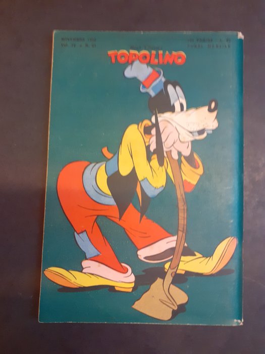 Topolino N. 21 - Giochi non compilati + bollino club + bollini motta, con storia di Barks - 1 Comic - Første udgave - 1950