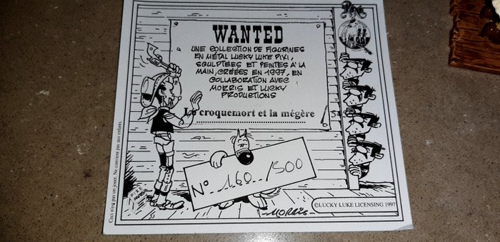 Pixi Paris - Modelbil - Pixi Lucky Luke Le Croquemort et la mégère limited 160/500 avec certificat