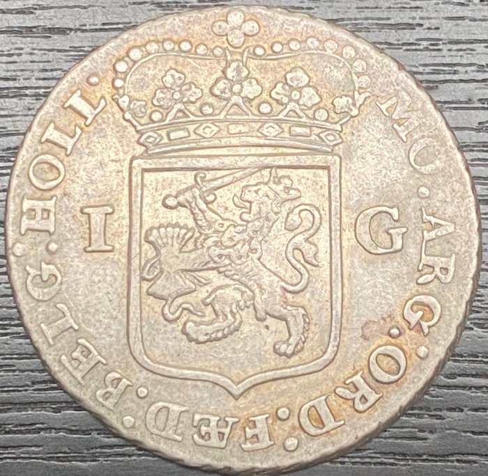 Nederlandene Holland Generaliteits Gulden of 1 Gulden 1793  (Ingen mindstepris)