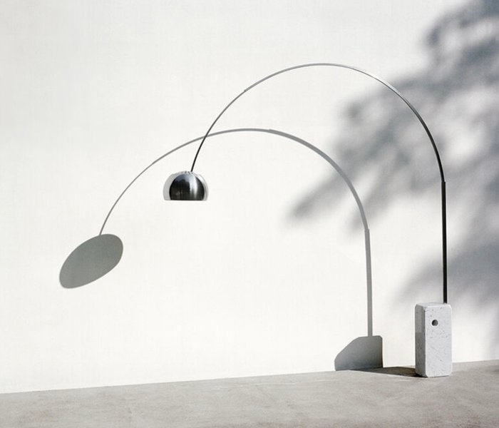 Flos - Achille and Pier Giacomo Castiglioni (1962) - Lampe - Sløjfe - Carrara-marmor