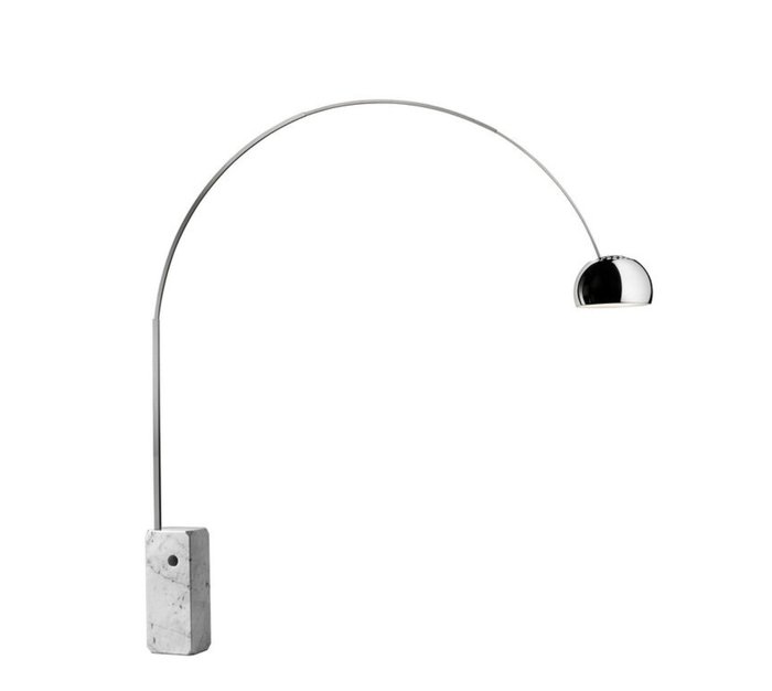 Flos - Achille and Pier Giacomo Castiglioni (1962) - Lampe - Sløjfe - Carrara-marmor