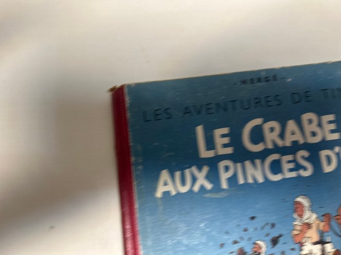 Tintin T9 - Le crabe aux pinces d'or (A22) - C - 1 Album - Første udgave - 1944