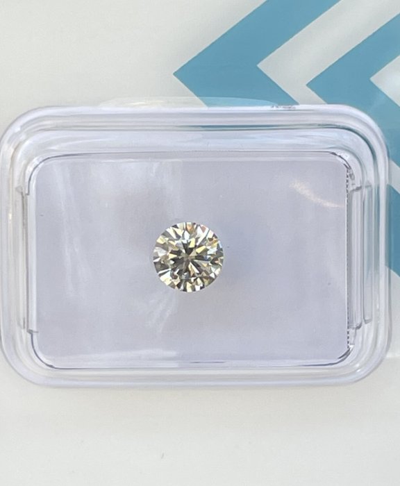 Ingen mindstepris - 1 pcs Diamant  (Naturfarvet)  - 0.55 ct - Rund - Fancy Grålig Brun - SI1 - International Gemological Institute (IGI)