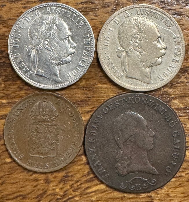 Østrig. Franz Joseph 1. af Østrig-Ungarn. Nice small collection of Austrian empire coins in good condition .  (Ingen mindstepris)