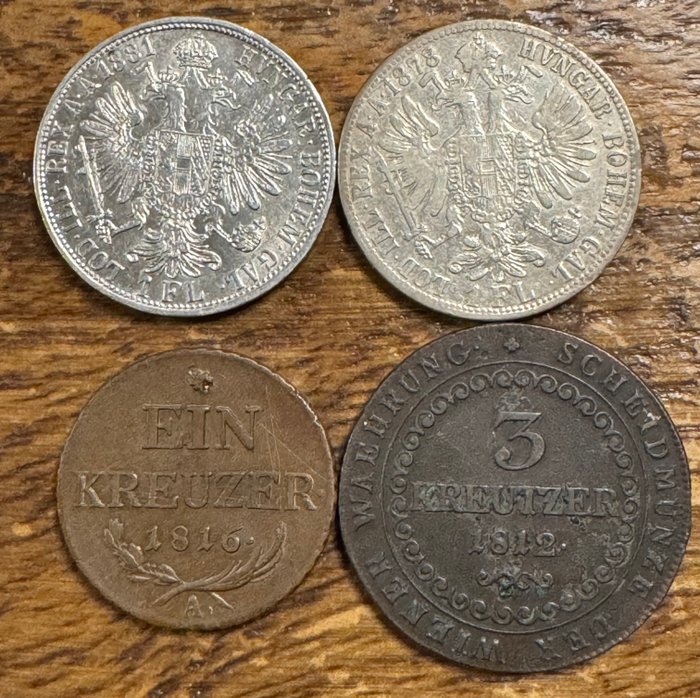 Østrig. Franz Joseph 1. af Østrig-Ungarn. Nice small collection of Austrian empire coins in good condition .  (Ingen mindstepris)