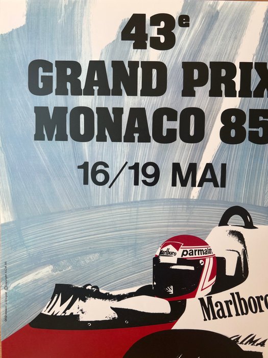 Anonymous - Poster pubblicitario- GP Monaco 1985- (After) - 1980‹erne