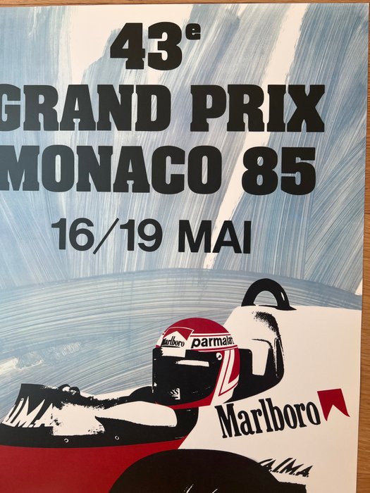 Anonymous - Poster pubblicitario- GP Monaco 1985- (After) - 1980‹erne