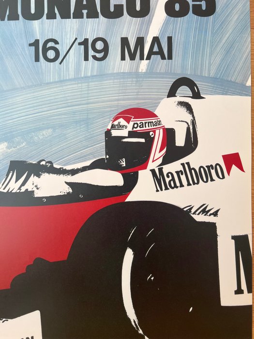 Anonymous - Poster pubblicitario- GP Monaco 1985- (After) - 1980‹erne