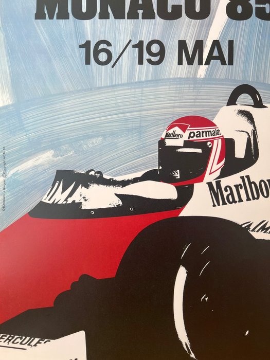 Anonymous - Poster pubblicitario- GP Monaco 1985- (After) - 1980‹erne