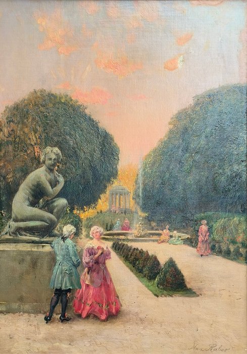 Max Friedrich Rabes (1868-1944) - Im Schlosspark