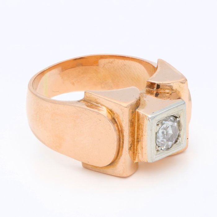 Ring - 18 kraat Rosaguld - Diamant