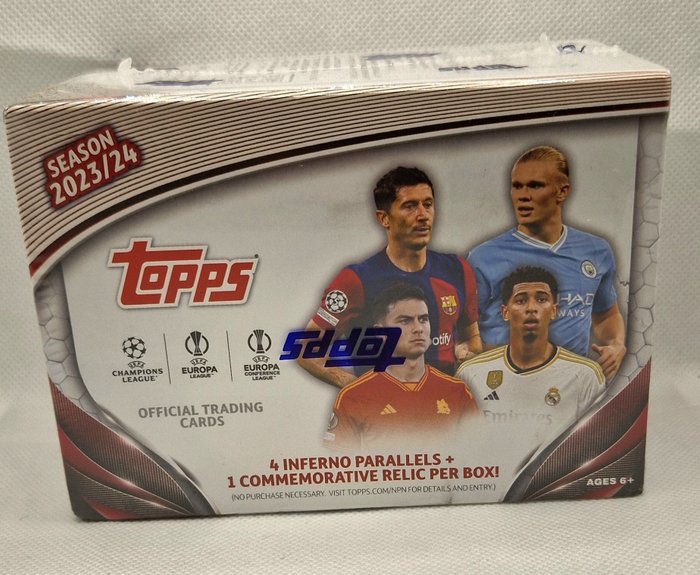 2023/24 Topps UEFA CC - 1 Sealed box - Næsten så god som ny (NM)