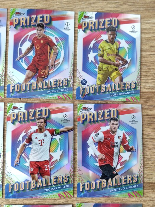 2023/24 Topps Finest UEFA Prized Footballers - Lamine Yamal  Ronaldinho  Cristiano Ronaldo - 1 Complete Set - Næsten så god som ny (NM)