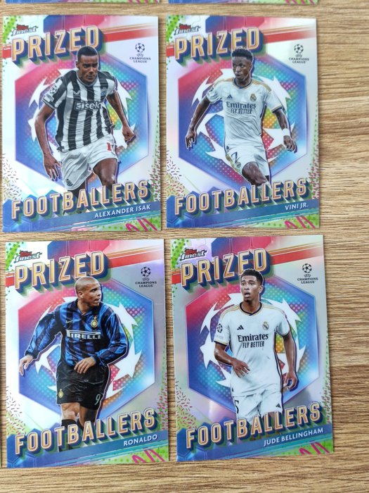 2023/24 Topps Finest UEFA Prized Footballers - Lamine Yamal  Ronaldinho  Cristiano Ronaldo - 1 Complete Set - Næsten så god som ny (NM)