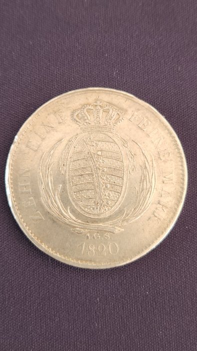 Polen saksere Frederik August I von Sachsen (1763-1827) Thaler Konventionstaler IGS 1820 IGS Drezno  (Ingen mindstepris)