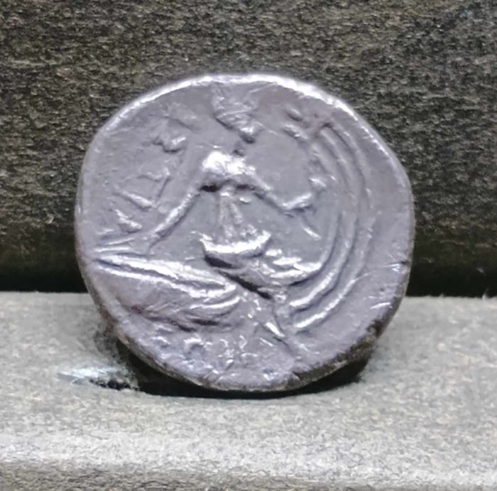 Euboea Histiaia Tetrobol Histiaia on galley / Nymph - 3rd Cent BC  (Ingen mindstepris)