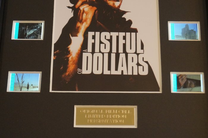 Fistful Of Dollars - Clint Eastwood - limited edition - Film Cell Display 35mm with COA + with translucent frame