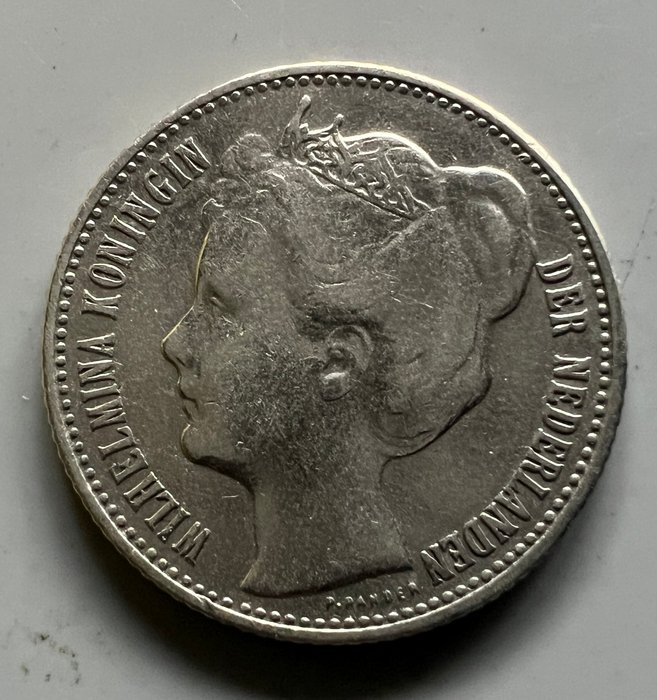 Holland. Wilhelmina. 1/2 Gulden 1904  (Ingen mindstepris)