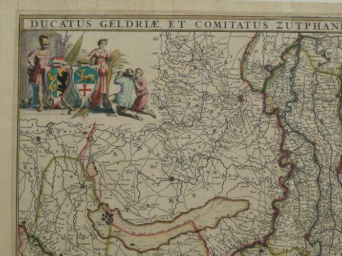 Holland - Gelderland, Zutphen.; Frederik de Wit - Ducatus Geldriae et Comitatus Zutphaniae Tabula - 1681-1700